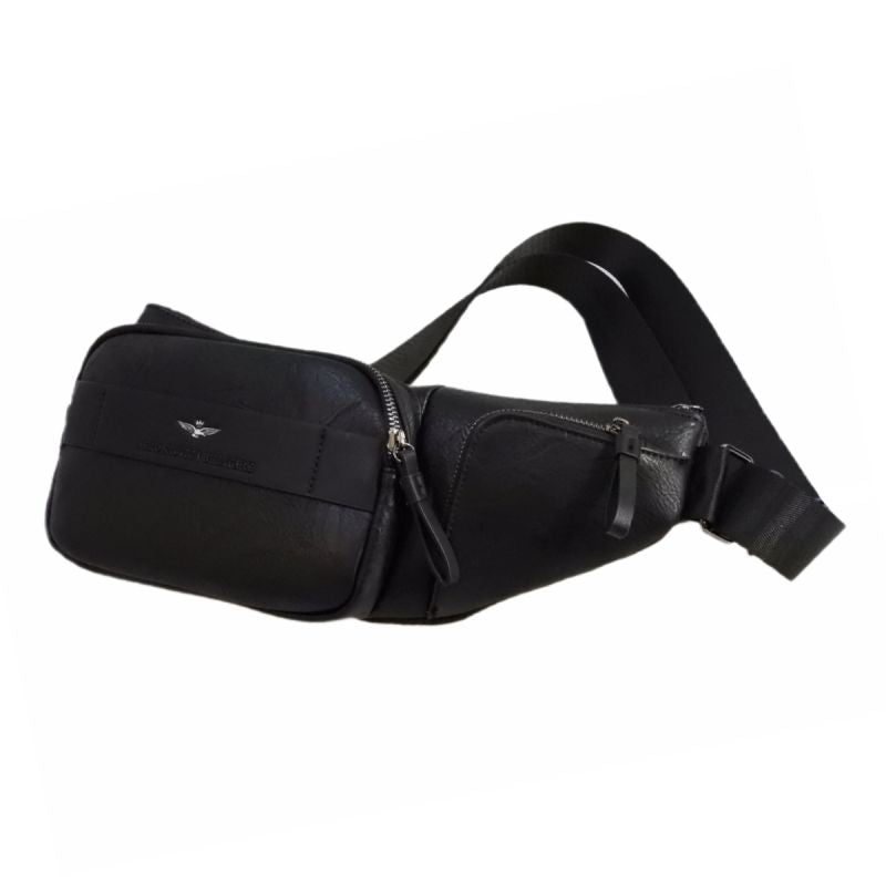 Aeronautica Militare Men's Sling Bag Black - AM-8483 Akcesoria i sprzęt koszykarski/Torby i plecaki Your Sports Performance