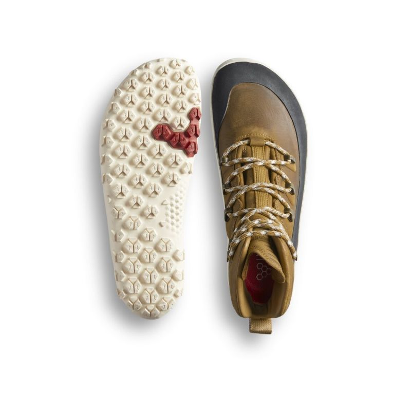 Vivobarefoot Tracker Leather AT Hiking Shoes - Tan Footwear Your Sports Performance