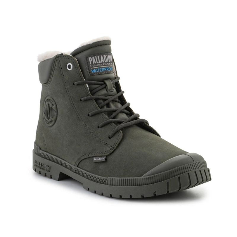 Palladium SP20 Cuff Leather Waterproof WL U 79067-325-M Olive Night shoes Footwear/Lifestyle/Palladium Your Sports Performance