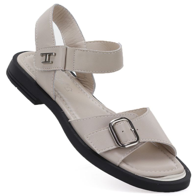 Vinceza 26-62303 beige women's leather sandals Vinceza