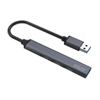 SAVIO HUB USB-A - 3 X USB-A 2.0, 1 X USB-A 3.0, GRAY AK-70 Kable i adaptery/Adaptery, przejściówki Your Sports Performance
