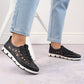 Leather openwork shoes Rieker W RKR652, navy blue Footwear/Lifestyle/Rieker Your Sports Performance