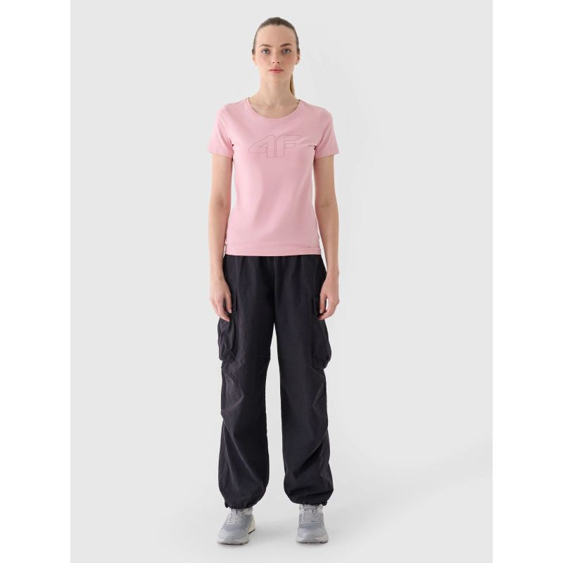 Slim T-shirt with print for women 4F 4FWMM00TTSHF1846-56S *Kategoria tymczasowa Your Sports Performance