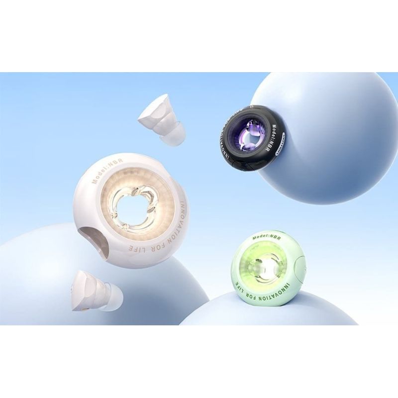 Vention Donut-Shaped BT 5.3 Wireless In-Ear Headphones IPX4 Black In preparation Your Sports Performance