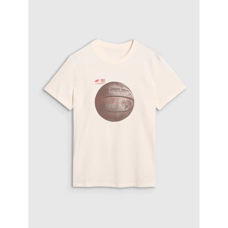 Men's regular printed T-shirt 4F 4FRSS25TTSHM3093-11S *Kategoria tymczasowa Your Sports Performance