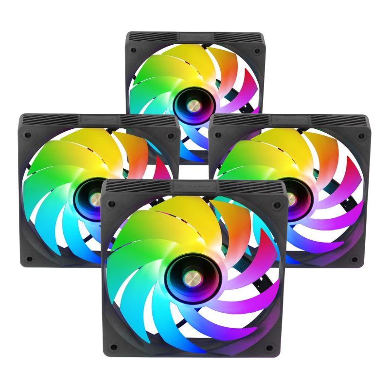 TACENS MARS MF-SI4KIT FANS 120 ARGB x4 BK - fans + hub + remote control (TACMARS-MFSI4KIT) Chłodzenie/Chłodzenie - wentylatory Your Sports Performance