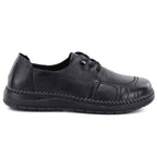 Comfortable black women's leather shoes Vinceza 107240