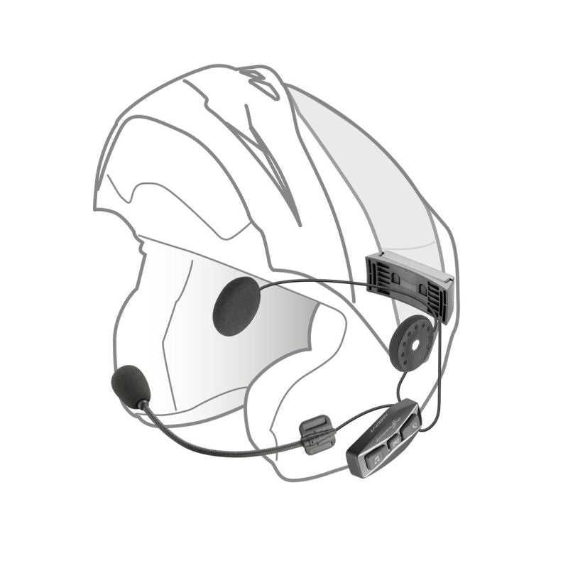 INTERPHONE U-COM 4 motorcycle intercom, set for 1 helmet In preparation Your Sports Performance