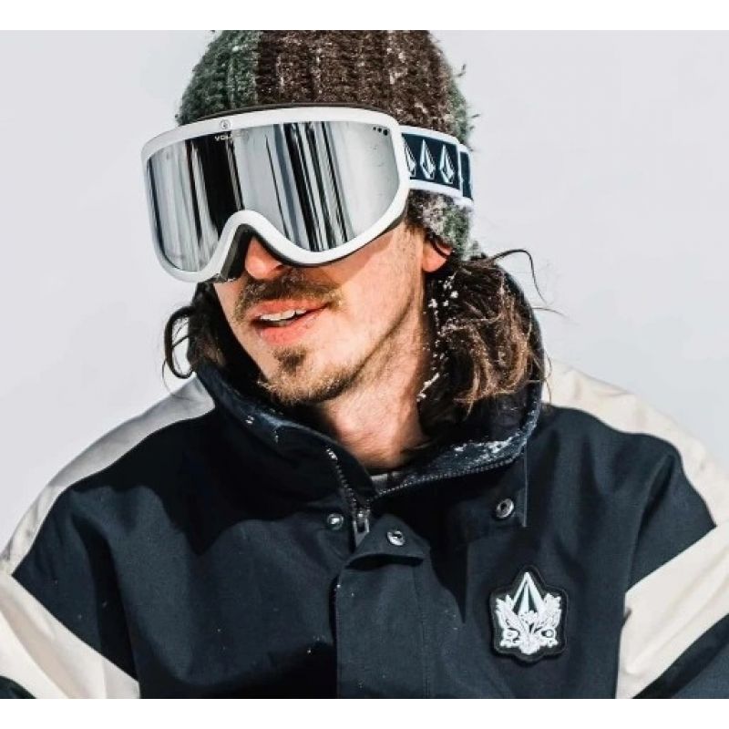 Volcom Footprints Women's/Men's Snowboard Sports Ski Goggles Silver (VG0622116) Accessories/Skiing/Gogle/Volcom Your Sports Performance