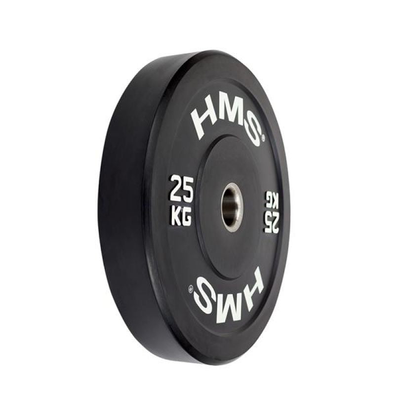 HMS BLACK BUMPER Olympic plate 25 kg BBR25 Accessories/Training equipment Your Sports Performance