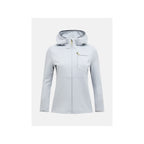 Women's PEAK PERFORMANCE W Trail Polartec Power Grid Zip Hoodie, Gray