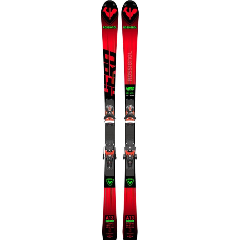 ROSSIGNOL HERO SL 150 (R22) skis + LOOK SPX 12 Rockerace Hot Red bindings Import z PMSport Your Sports Performance