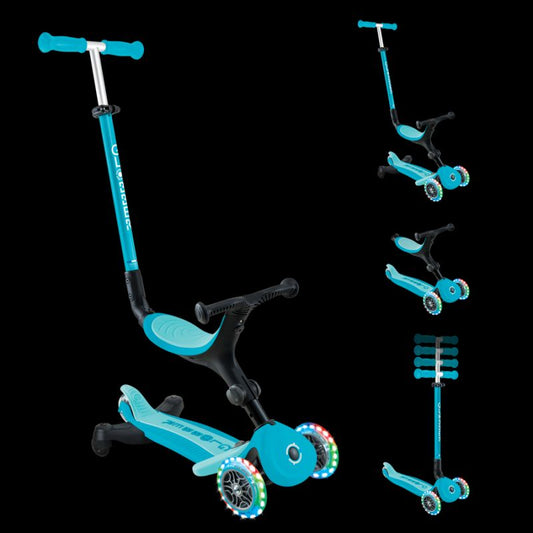 Scooter with ride-on seat GO•UP ACTIVE LIGHTS 360 (749-300) Accessories/Skating/Hulajnogi/Traditional/For kids/Globber Your Sports Performance