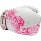 TOP TEN "Ultimate Woman" Boxing Gloves 10 oz White and Pink