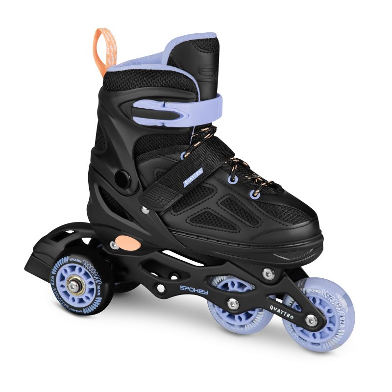 Spokey Quattro 4IN1 inline skates SPK-943430 size 34-37 BK/VT Accessories/Skating/Rolki (pozostałe) Your Sports Performance