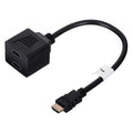 Splitter Lanberg AD-0019-BK (HDMI M - 2x HDMI F; 0.20m; black) Kable i adaptery/Adaptery, przejściówki Your Sports Performance