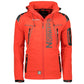 Geographical Norway Techno MEN 056 BS3 men's sports jacket with adjustable hood, waterproof, red (WU1060H/GN) In preparation Your Sports Performance