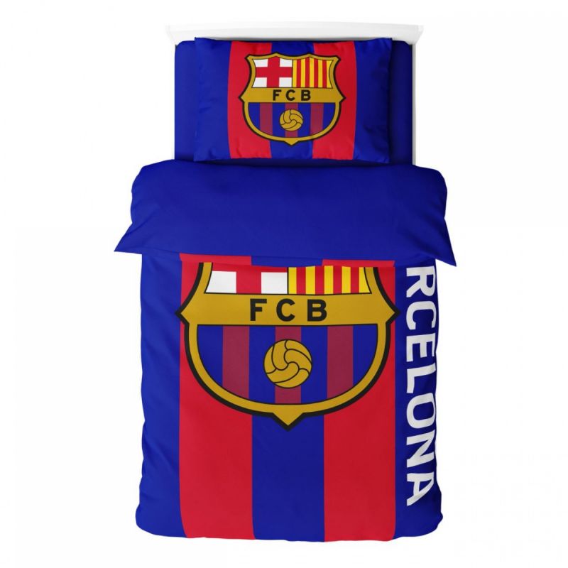 FC Barcelona bedding set 135x200 + 50x75 cm microfiber 119122 FC Barcelona