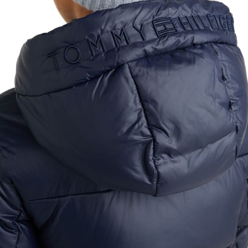 TOMMY HILFIGER WOMEN'S PADDED LOGO COAT In preparation Your Sports Performance