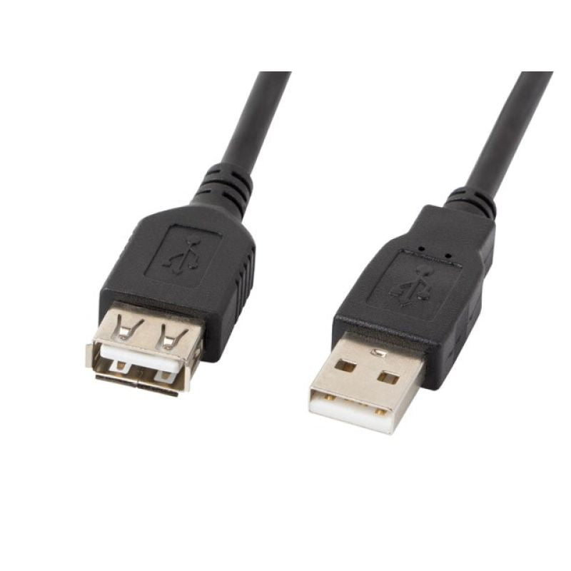 Lanberg CA-USBE-10CC-0018-BK Cable (USB 2.0 M - USB 2.0 F; 1.8m; black) Kable i adaptery/Kable USB Your Sports Performance