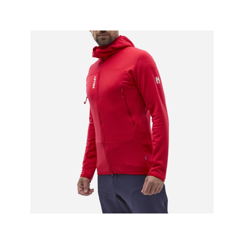 MILLET FUSION GRID HOODIE M red