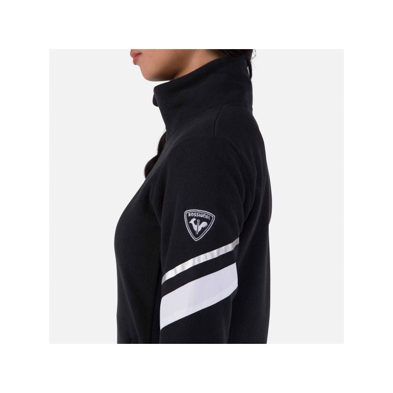 Rossignol W Strawpile Fleece Fz Sweatshirt Black Rossignol