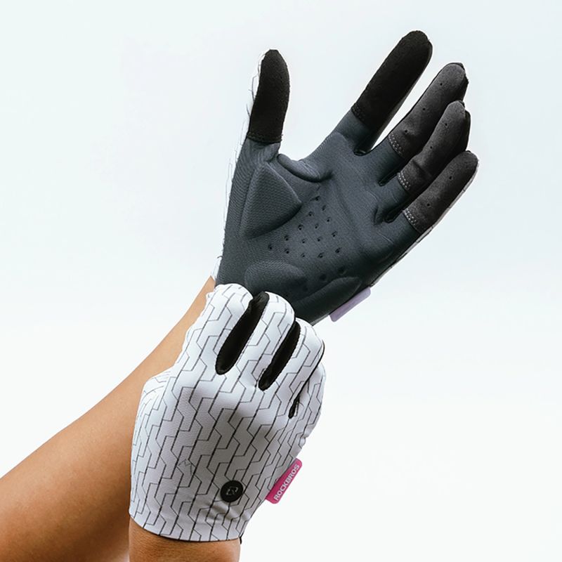 Rockbros sports gloves full spring-summer size S - white and black Rockbros