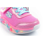 Skechers S Lights LED Children's Sports Shoes for Girls with Velcro Skechers