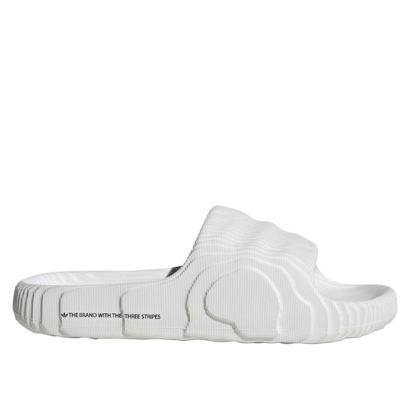 Adidas Adilette 22 Crystal White women's/men's slides with a comfortable profiled sole (HQ4672)