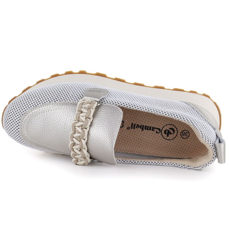 Women's leather sports shoes lords gold Cambell 19392 Cambell
