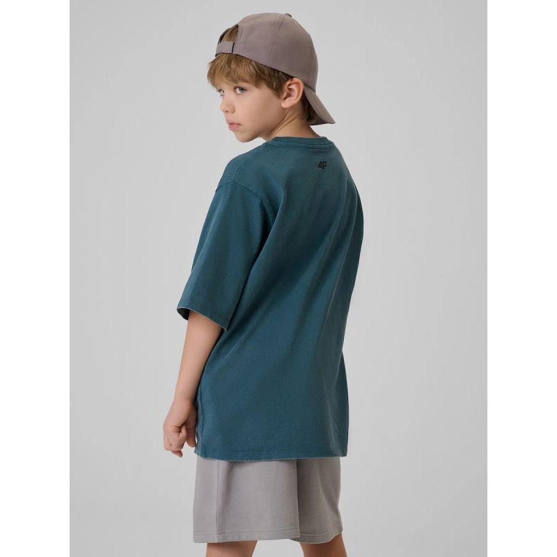 Boy's cotton T-shirt 4F 4FJRSS26TTSHM4279-46S