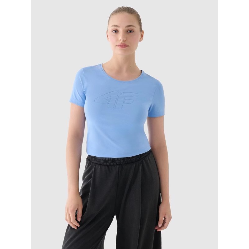 Women's slim T-shirt with print 4F 4FWMM00TTSHF1846-32S *Kategoria tymczasowa Your Sports Performance