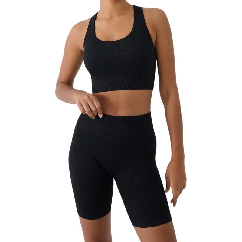 Women's shorts 4F FNK F087 deep black 4FWSS26TFSTF087 20S
