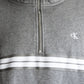 Calvin Klein Zip Fleece Hoodie Logo Tape Grey Heather - LZ04RE285G-P7E