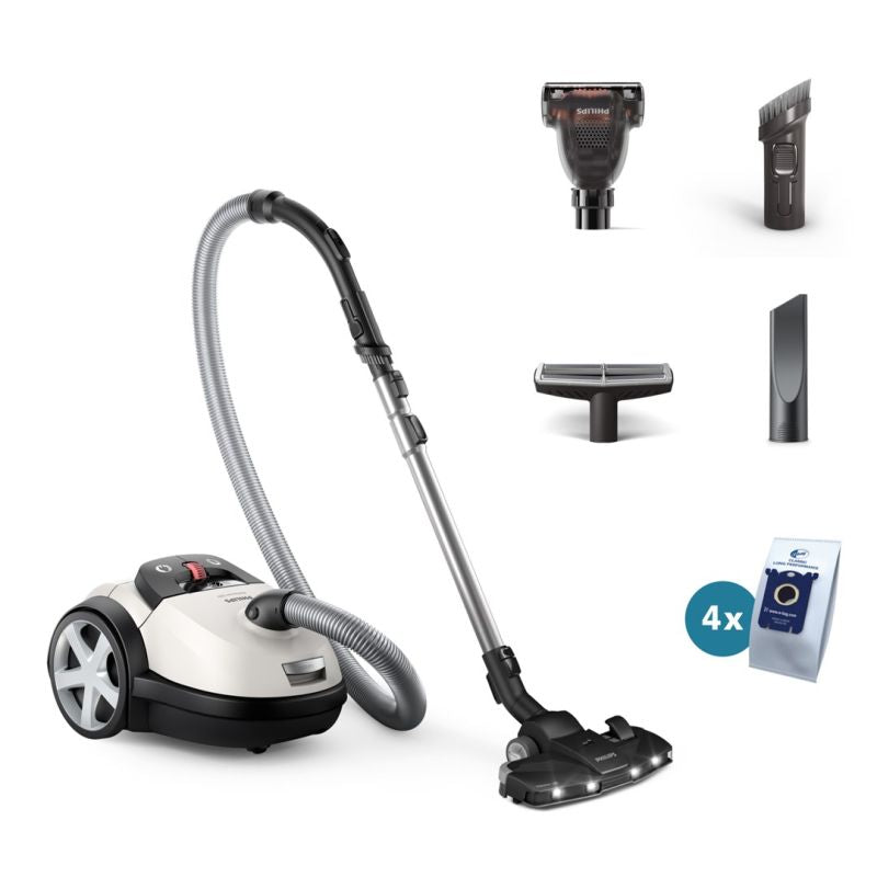 Philips Performer LED 8000 Series bagged vacuum cleaner with TriActive technology, model XD8142/12, 900W power AGD - Produkty/Odkurzacze Your Sports Performance