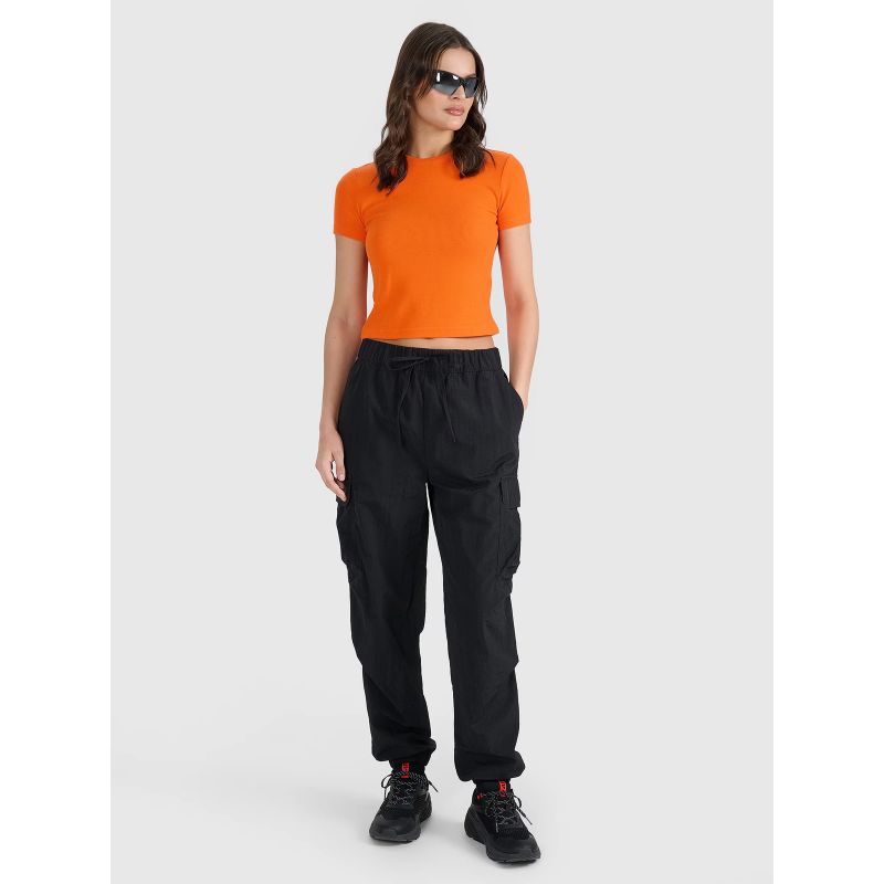 Women's slim waffle knit T-shirt 4F 4FRSS25TTSHF2749-70S *Kategoria tymczasowa Your Sports Performance