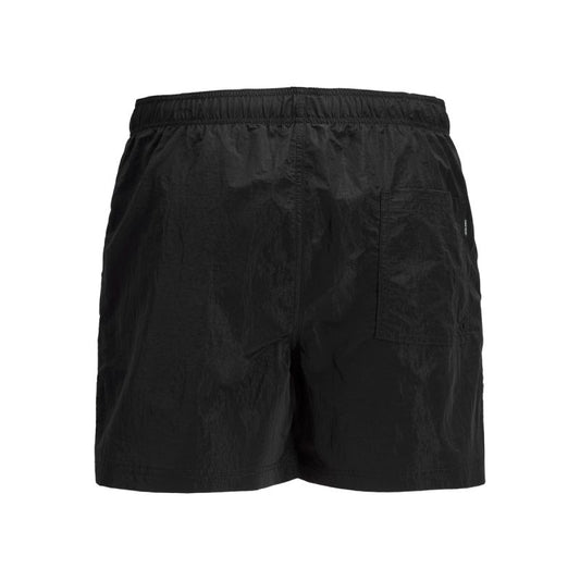 Jack&Jones JPSTMAUI CRINKLE NYLON SWIM STYD SS25 12285513 BLACK/BRIGHT WHI To be categorized Your Sports Performance