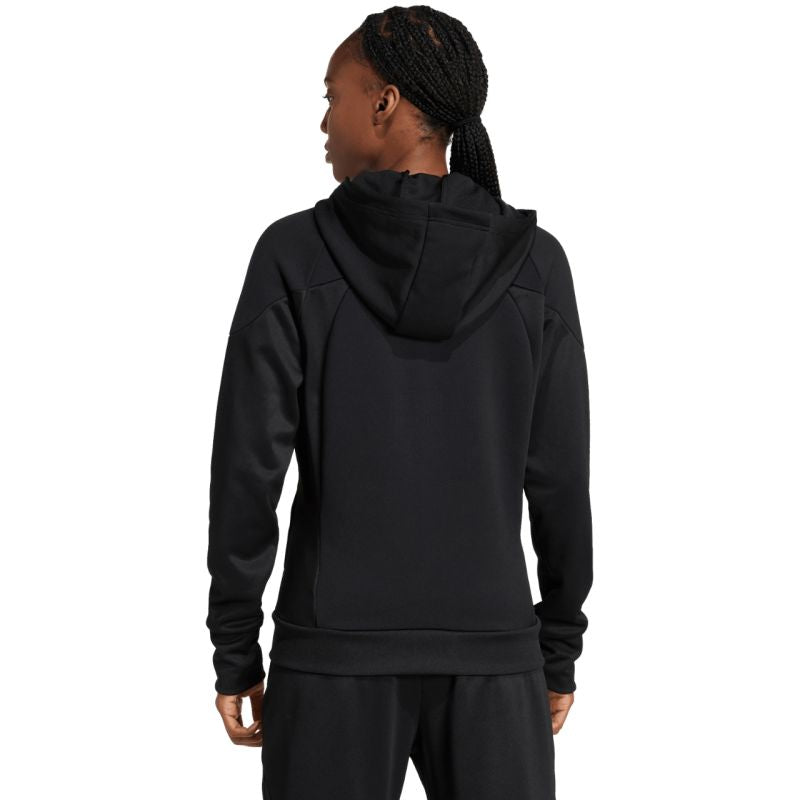 Women's adidas Tiro 25 Hoodie Full-Zip Black JD9079 In preparation Adidas