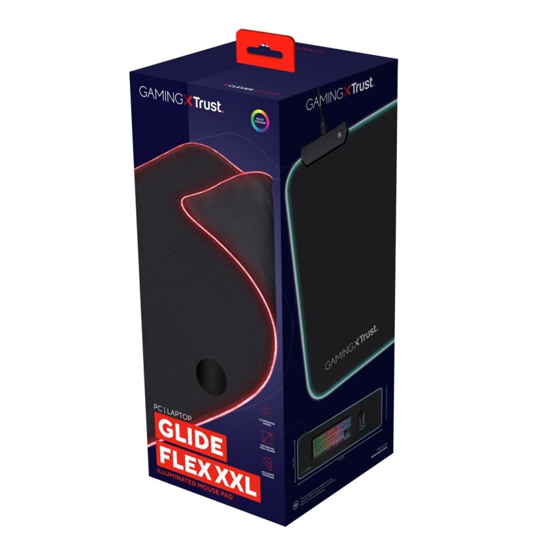 TRUST GXT764 GLIDE-FLEX RGB XXL Mouse Pad In preparation Your Sports Performance