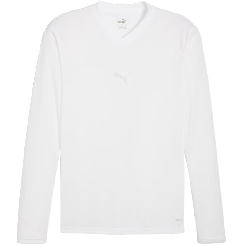 Men's Puma TeamGOAL Baselayer Tee Longsleeve T-Shirt, white, 658777 04