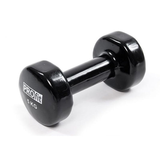 Vinyl dumbbell Profit 5kg black DK 4102 Accessories/Training equipment Your Sports Performance