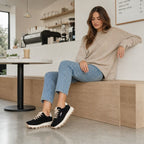 Leather platform sneakers black Filippo DP7498