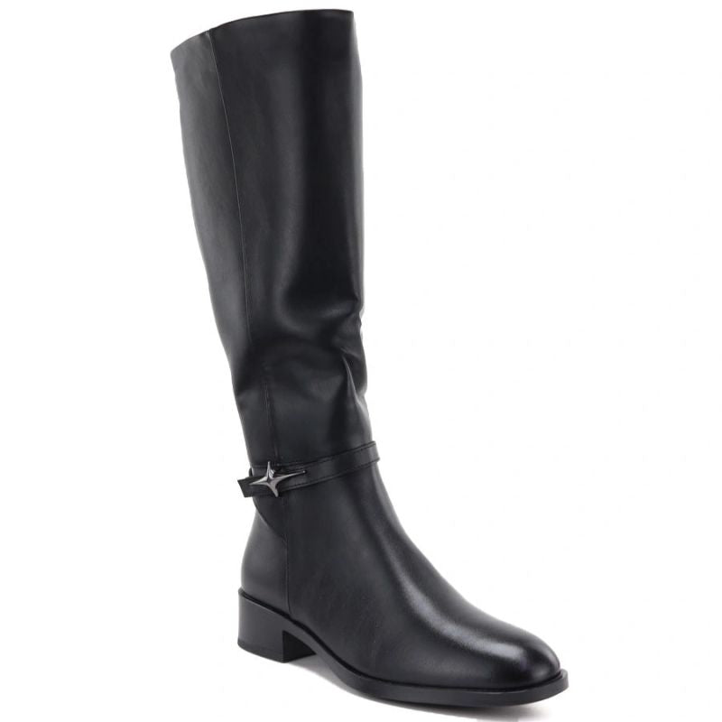 Women’s Black Officer Boots Potocki SZ12862