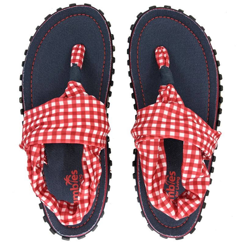Gumbies Slingback Flip-Flops W G-SB-WN-PICNIC