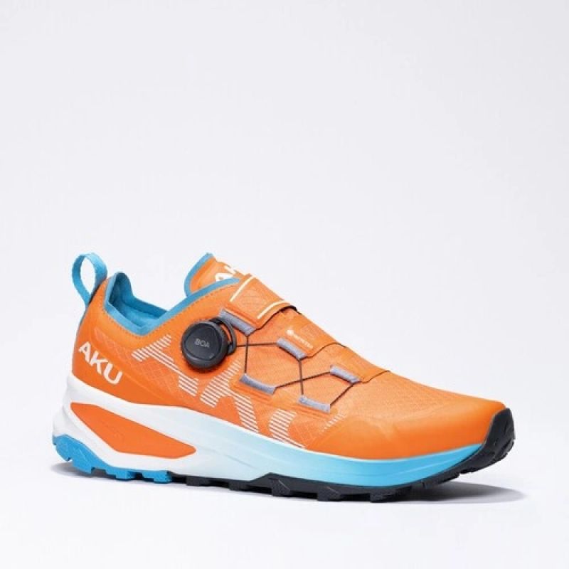Aku men's trial trekking shoes Furiosa BOA Gore-tex Vibram fashionable orange