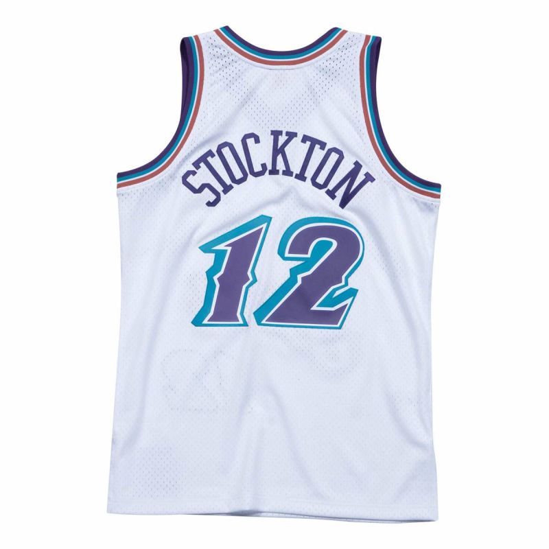 Mitchell & Ness NBA Swingman Jersey Utah Jazz John Stockton - SMJYLG18031-UJAWHIT96JST Koszulki NBA Your Sports Performance