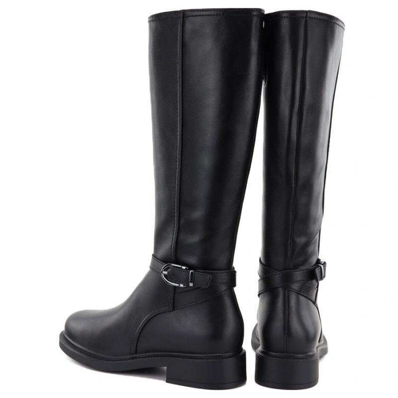 Sergio Leone KZ-32-S black leather women's boots