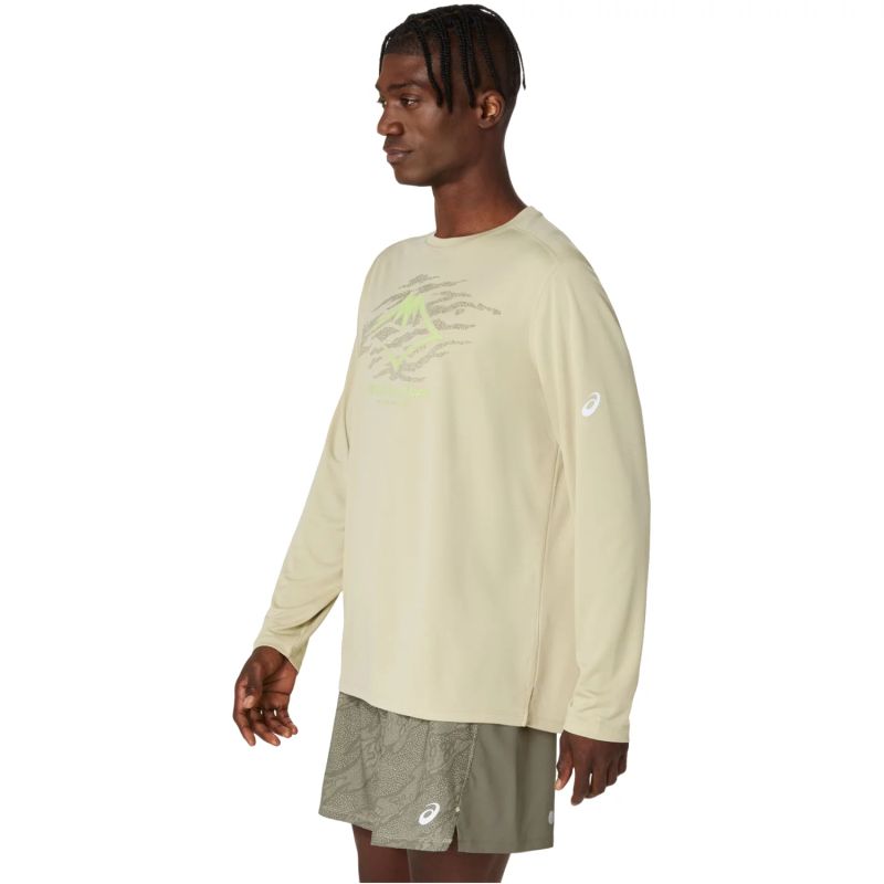 ASICS Fujitrail Logo LS Top 2011D391-300 Green L In preparation Your Sports Performance