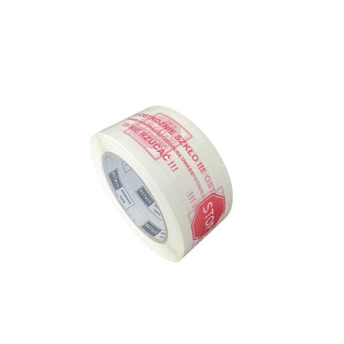 BSTech adhesive tape with print 48x100m "Careful glass" Artykuły pakowe/Taśmy pakowe Your Sports Performance