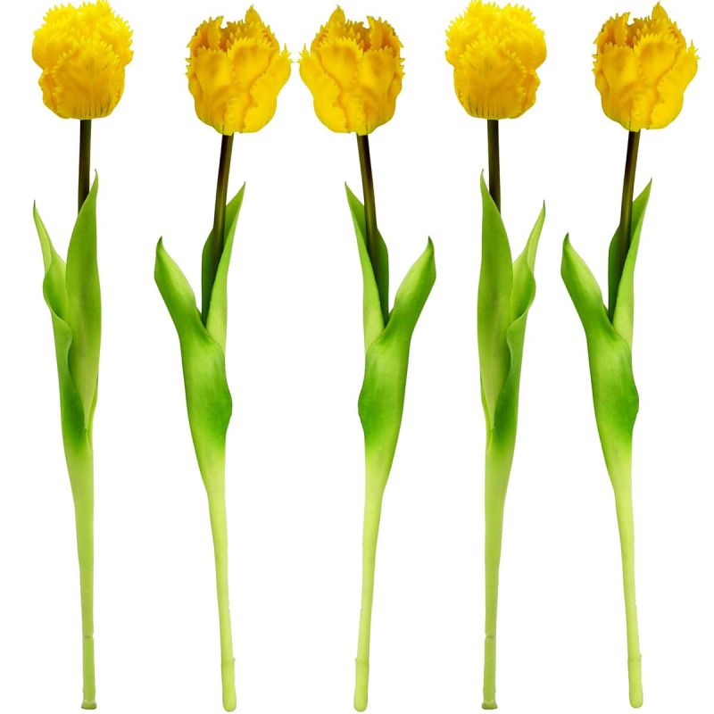 YELLOW TULIP 38CM LIFE-LIKE SPRING DECORATION Home and Garden/Equipment Your Sports Performance